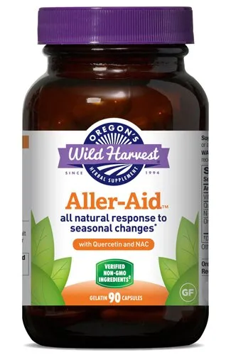 Oregon's Wild Harvest Aller-Aid with Quercetin and NAC 90 Vegan Capsules