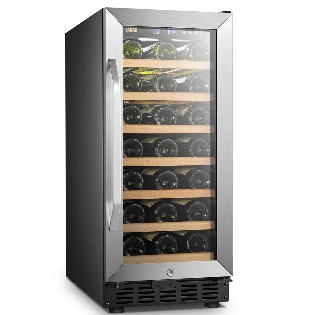 Lanbo 33 Bottle Single Zone Wine Cooler LW33S