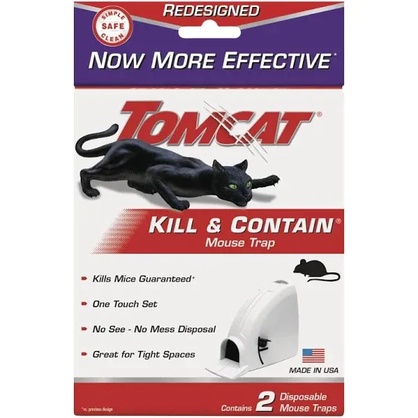 Ortho Home Defense Kill & Contain Mouse Trap - 2 pack