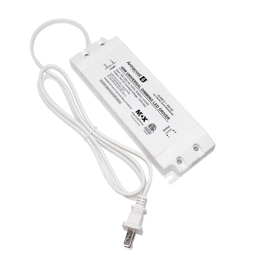 Armacost Lighting 860450 45-Watt Universal Dimming LED Power Supply