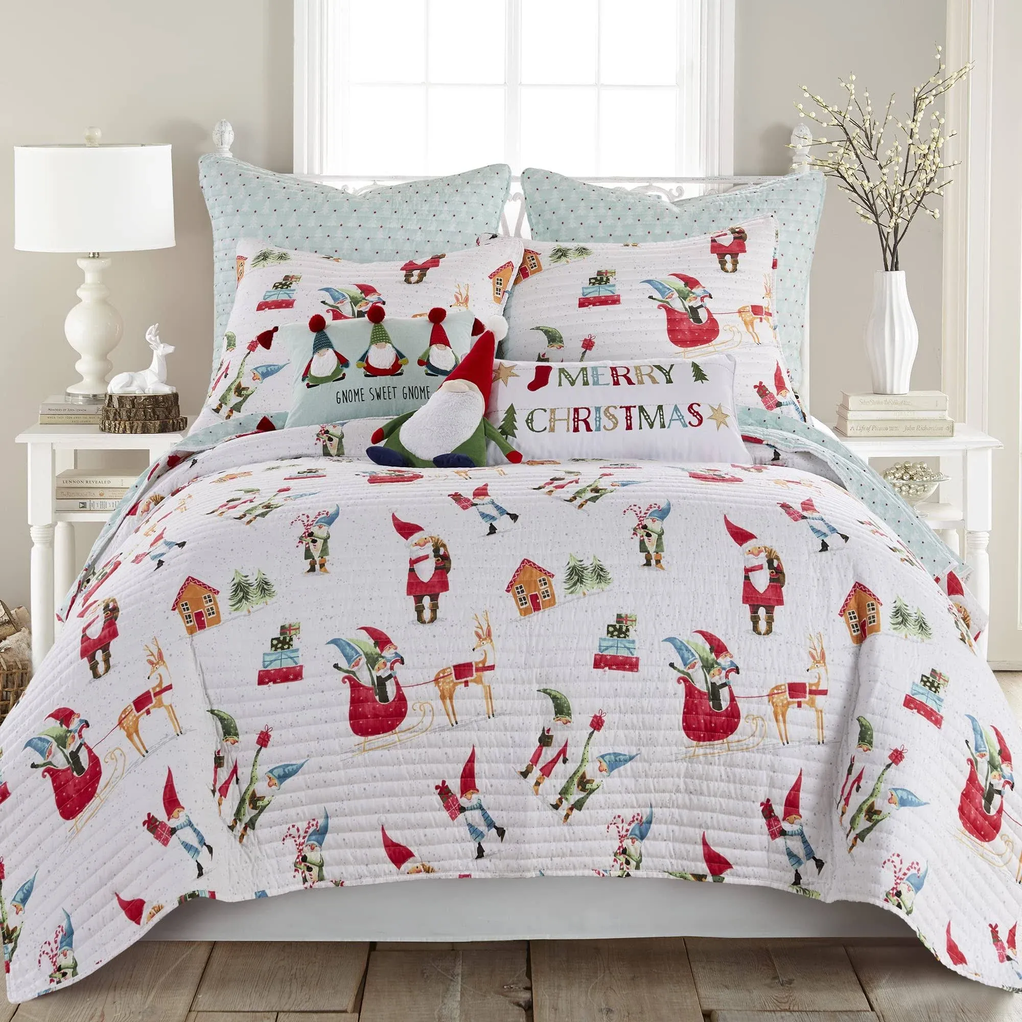 Levtex Home Gnome Holidays Quilt or Shams