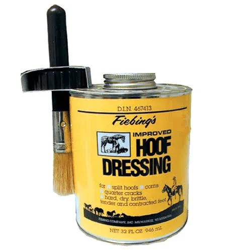 Fiebing's Hoof Dressing with Brush - 32 fl oz can