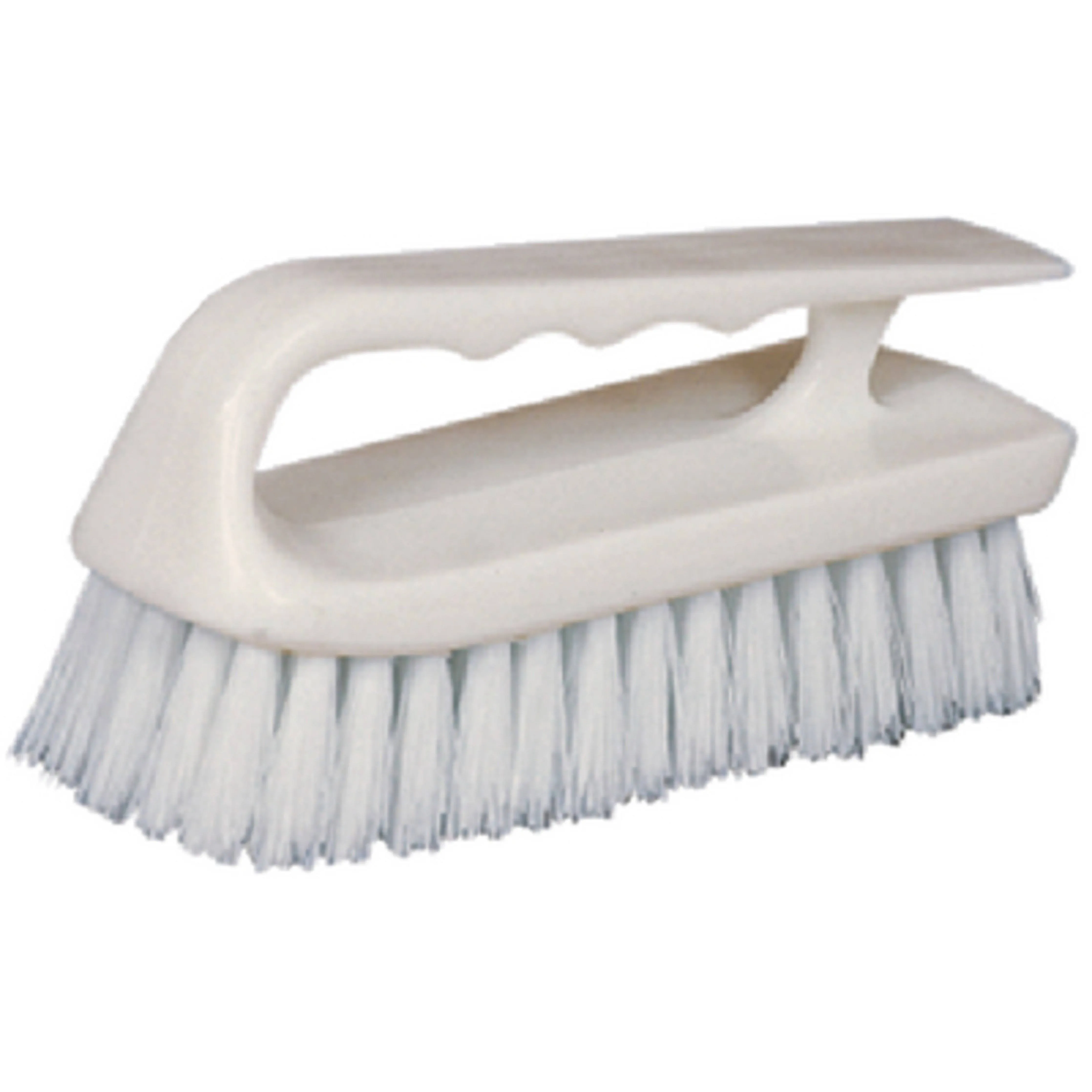 STAR BRITE Scrub Brush/Curved Plastic Handle (040027)