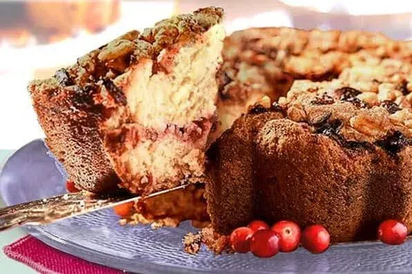 Traditional Cranberry Coffee Cake - Moist & Fresh - Kosher Certified Cinnamon ...