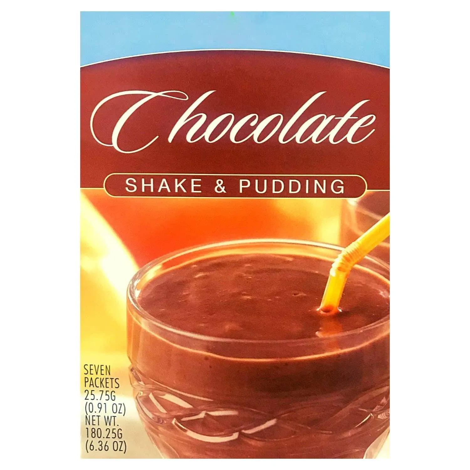 Healthywise Pudding or Shake, Low Calories, High Protein, 15g Caseinate Protein, Aspartame Free, Low Fat, 7 Servings Per Box (Chocolate)