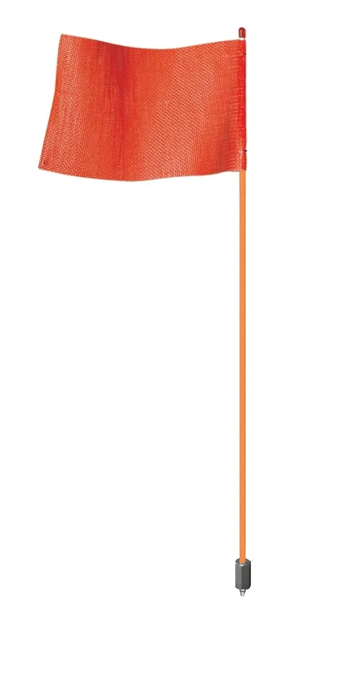 Justrite FSRR7O-HB - Light Duty Non Lighted Warning Whip, Orange