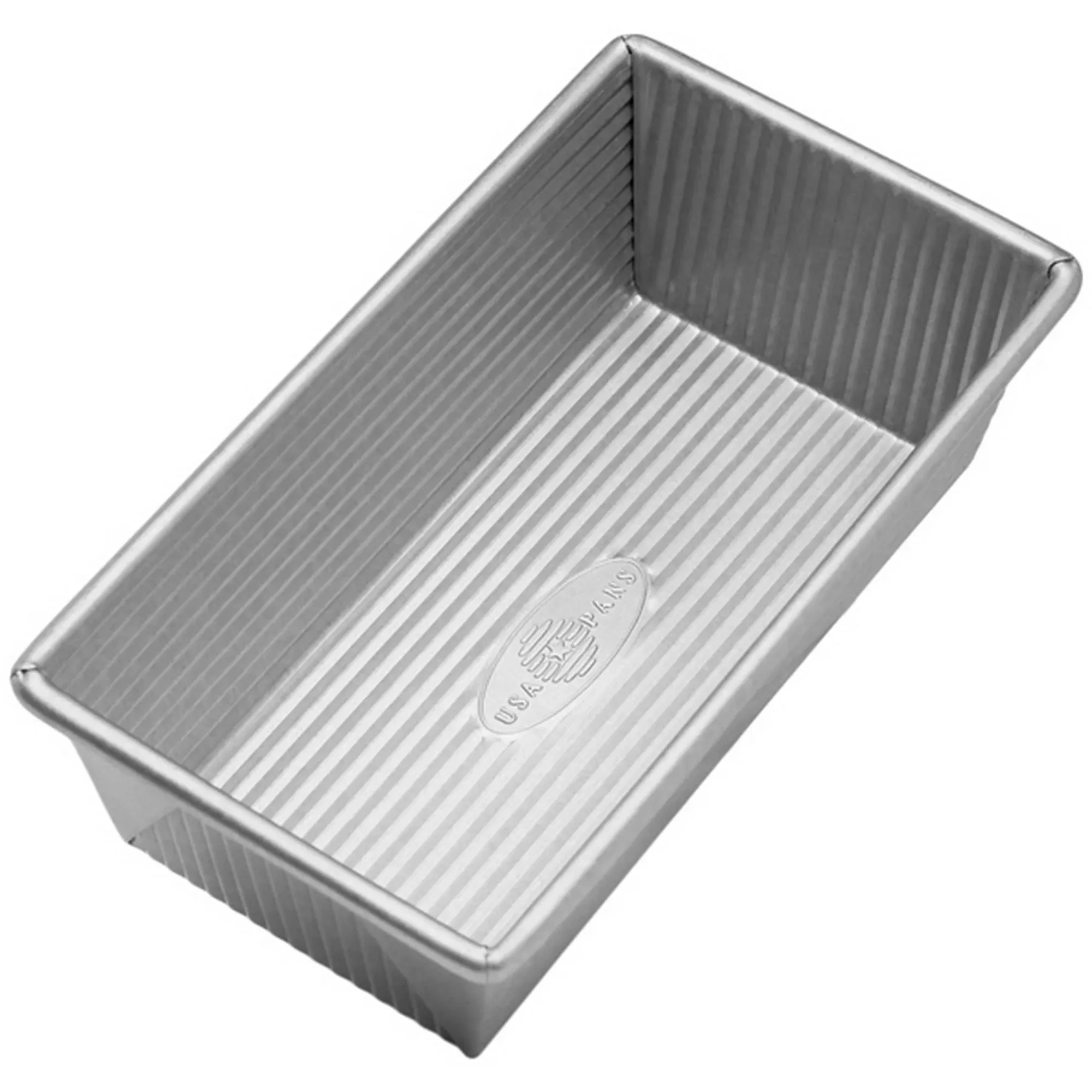 Aluminized Steel Loaf Pan 1 Pound Silver.