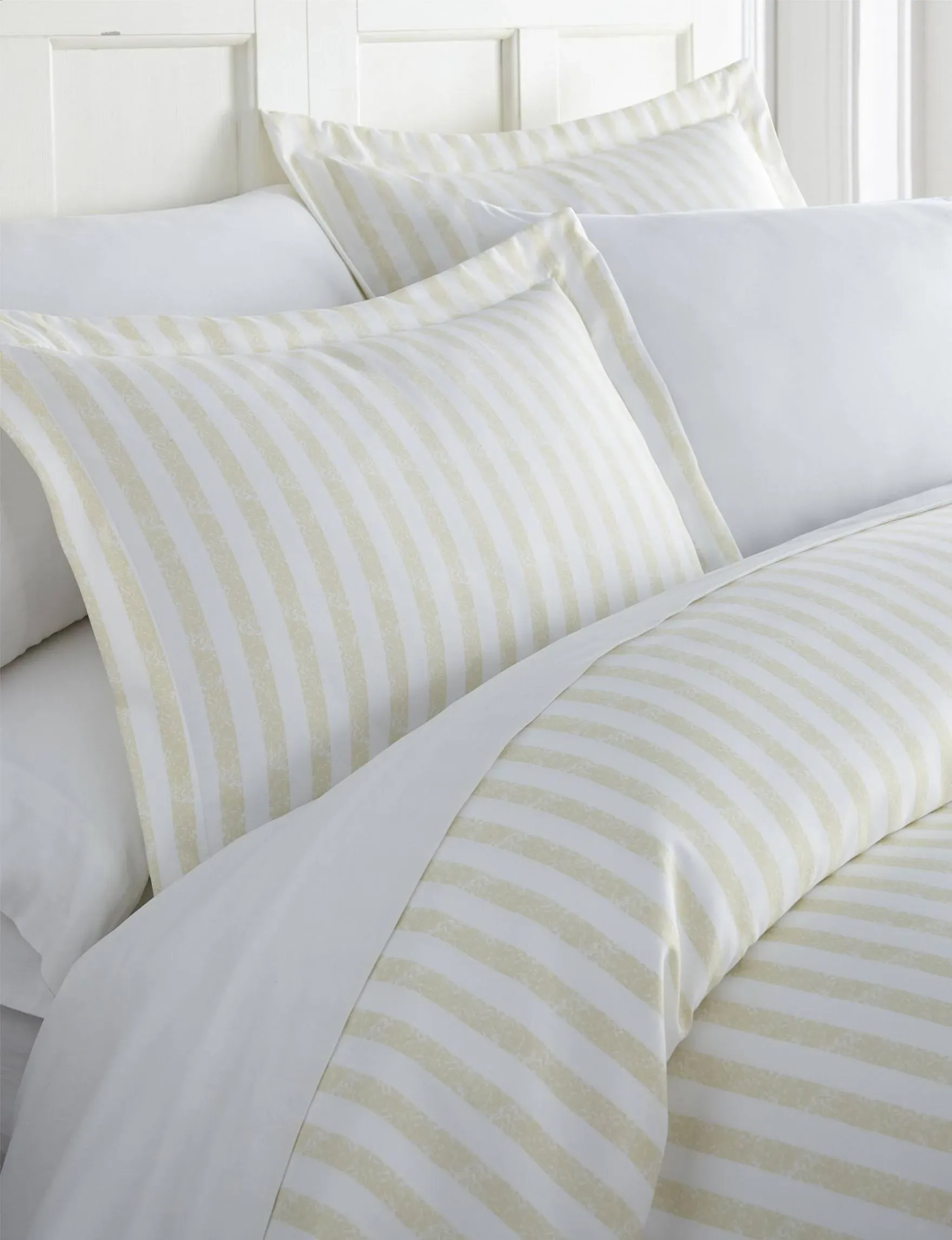 Tan Rugged Stripe 2-pc. Twin Duvet Cover Set | Kirklands Home