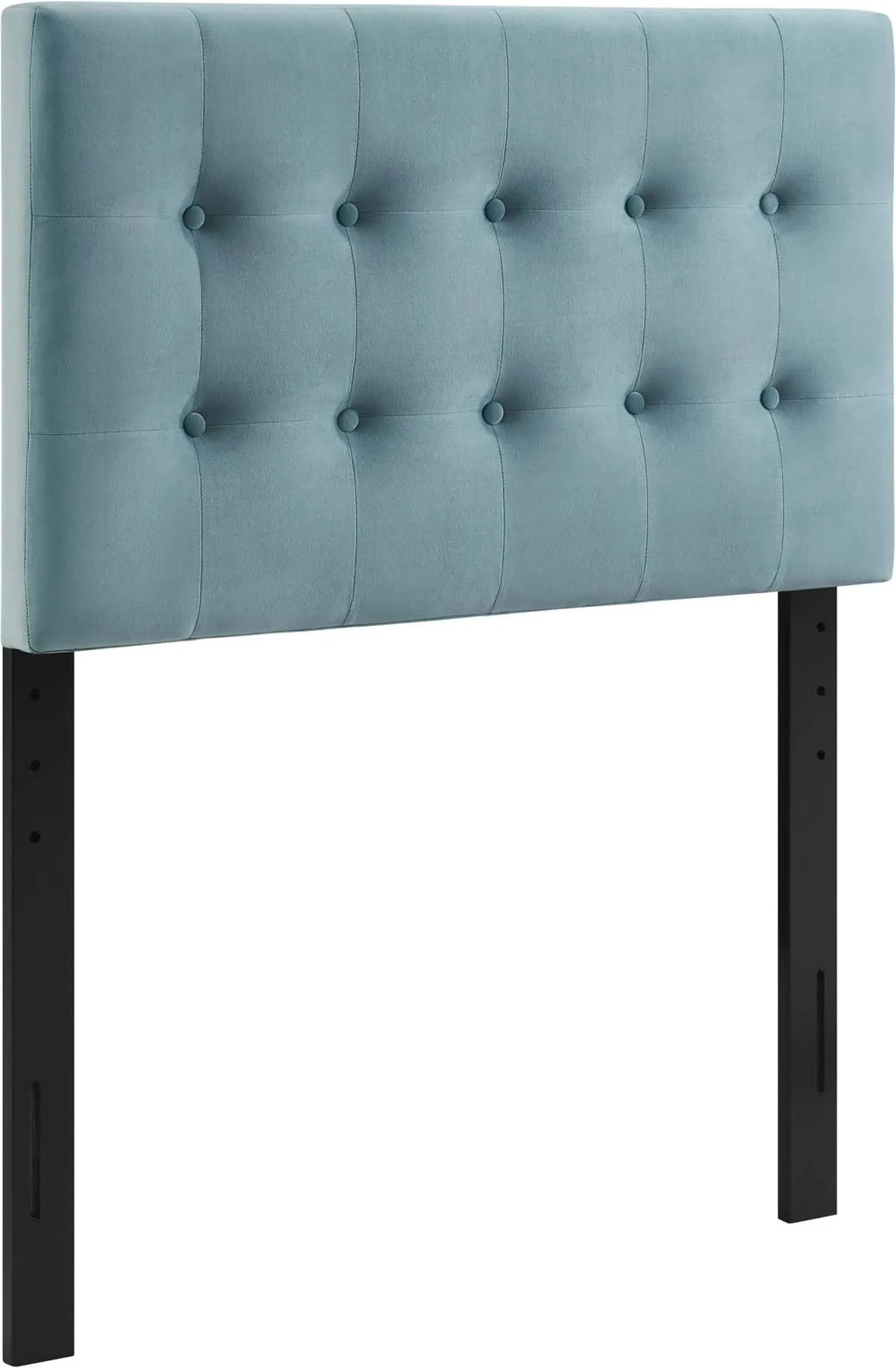 Modway Emily Light Blue Twin Biscuit Tufted Performance Velvet Headboard