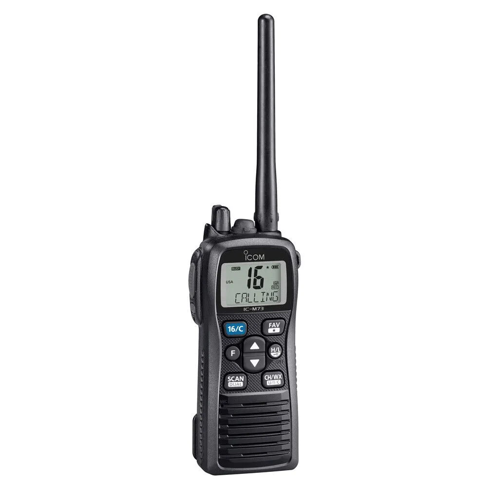 Icom M73 Handheld Submersible VHF Marine Radio 6W