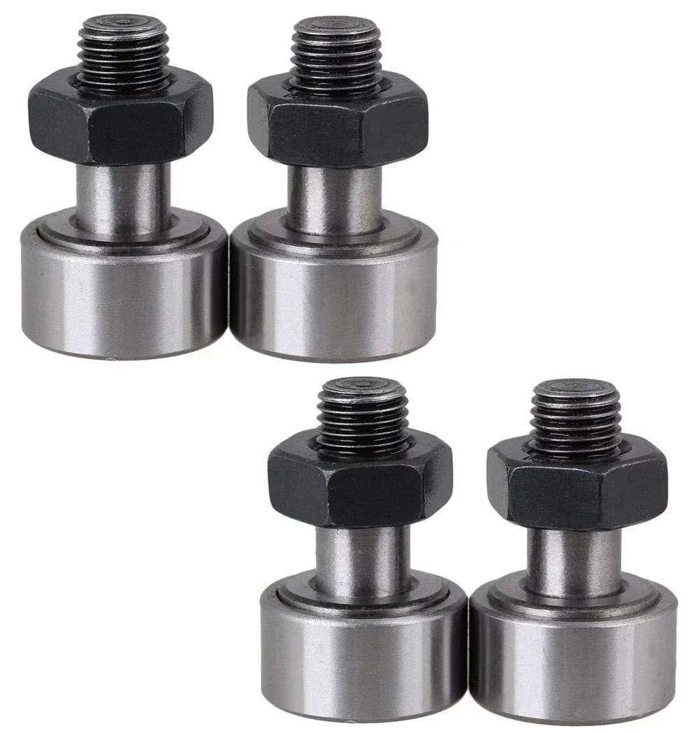 CF12/KR30 Steel Cam Follower Bolt Needle Roller Bearing 4Pcs Tools Outer  Ring