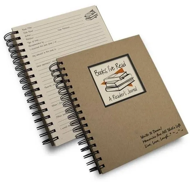 Write it Down series by Journals Unlimited, Guided Journal, Books I've Read, A Reader's Journal, Full-size 7.5"x 9", Kraft Hard Cover, Made in USA