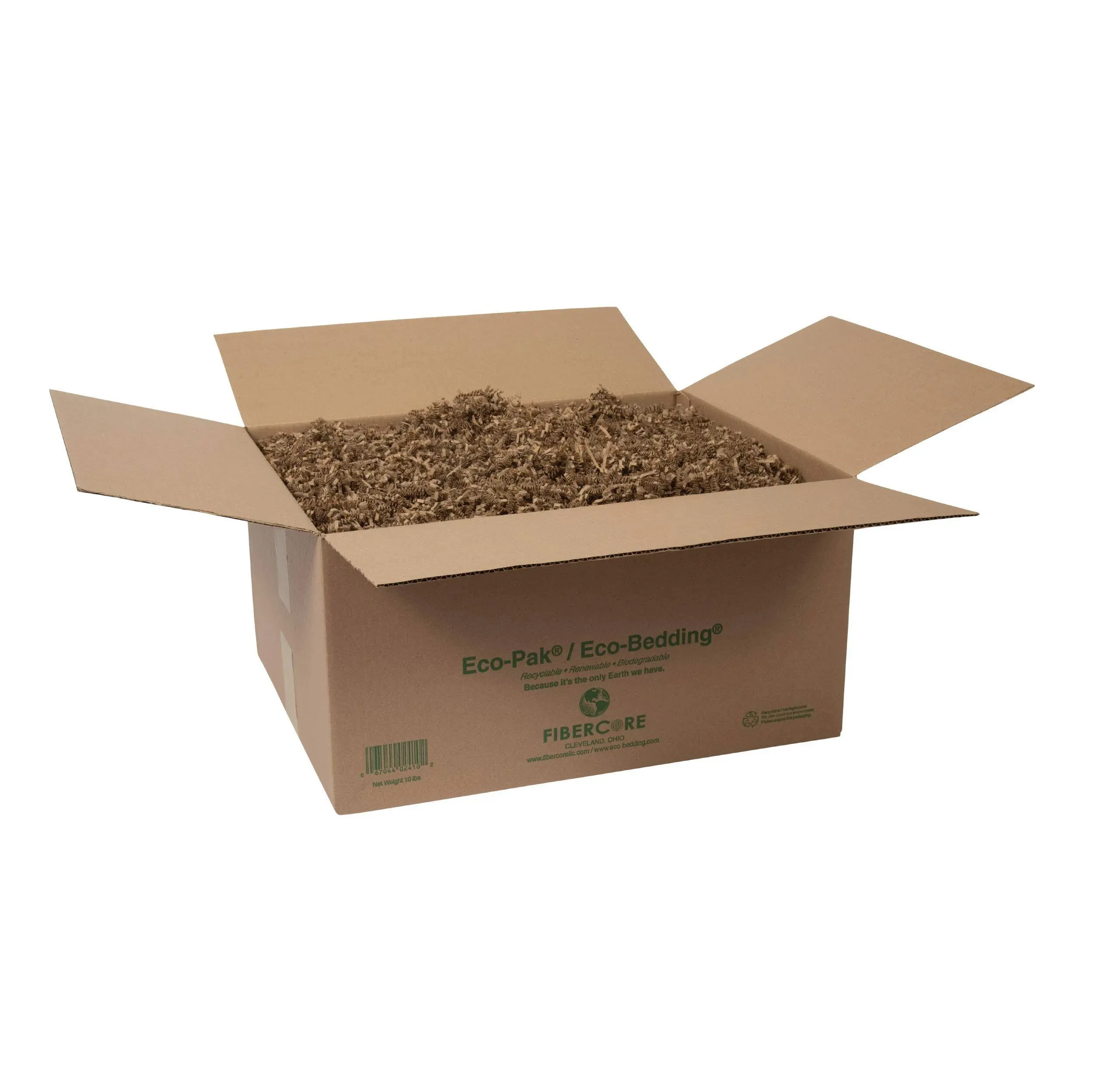 FiberCore, Dust Free Paper Bedding for Small Pets and Birds, 10 lb. Natural (expands to 250L)