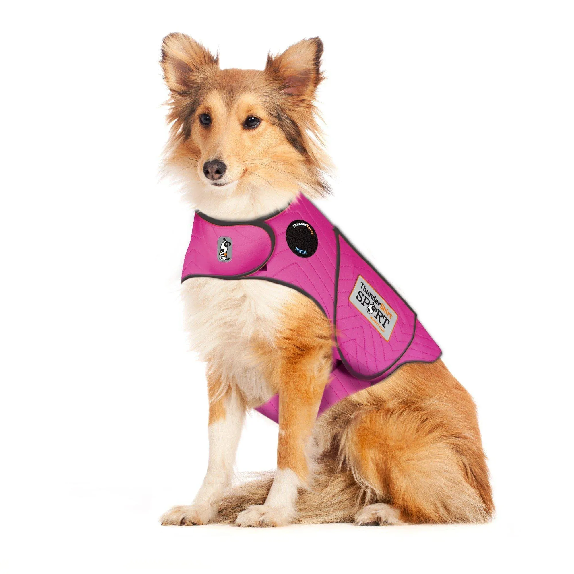 Thundershirt dogs clothing Thundershirt Dog Anxiety Jacket, Fuchsia, X-Small