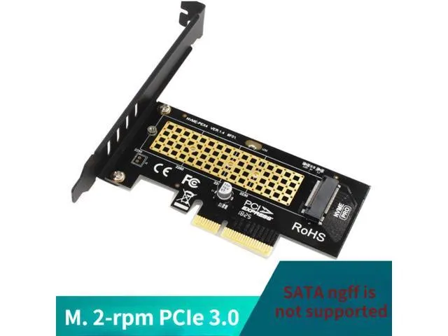 SK4 M.2 NVMe SSD NGFF TO PCIE X4 Adapter M Key Interface Card Supports PCI Express 3.0 X4 2230-2280 Size M.2 FULL SPEED Good