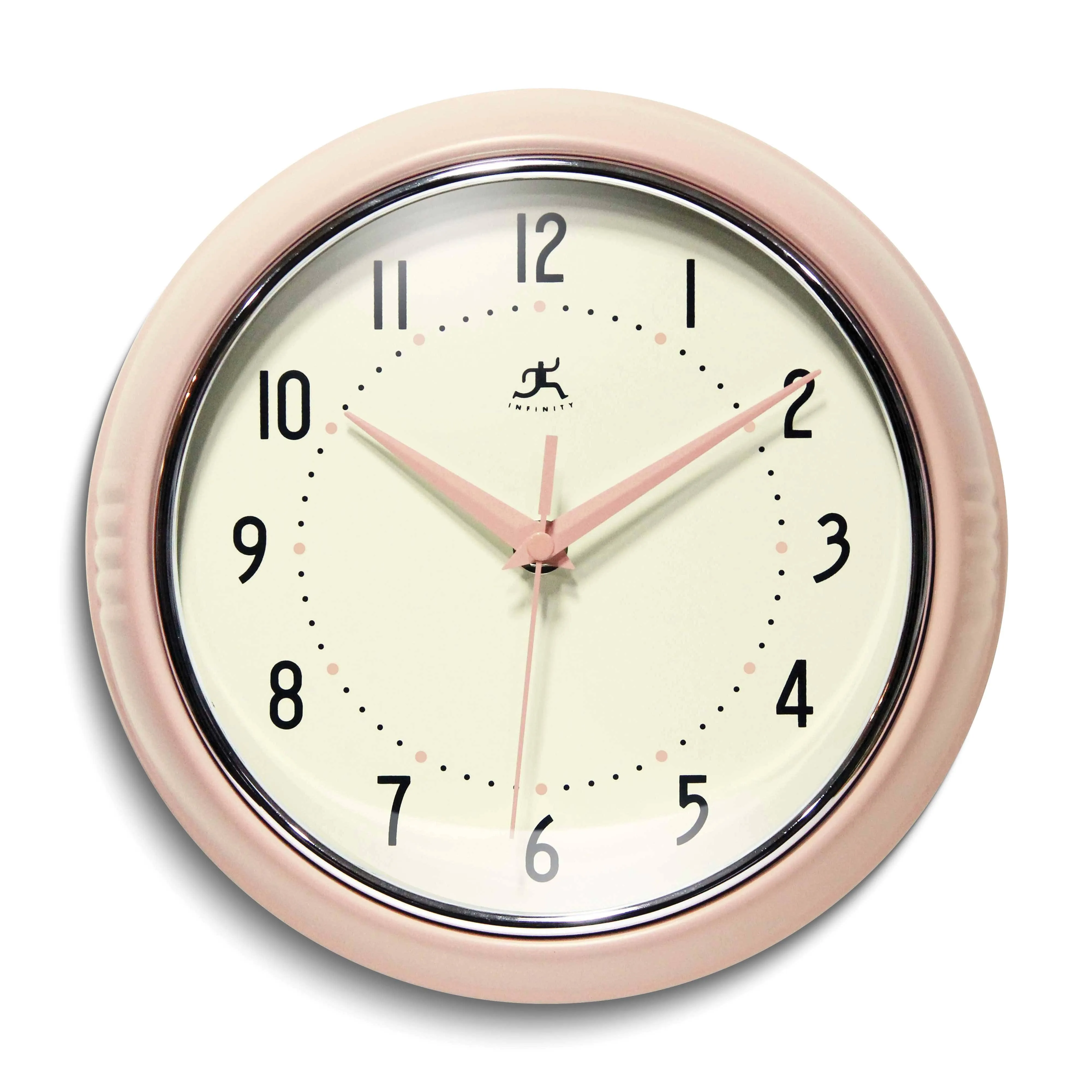 Infinity Instruments Round Retro Wall Clock, 9.5" (10940RB) | Staples