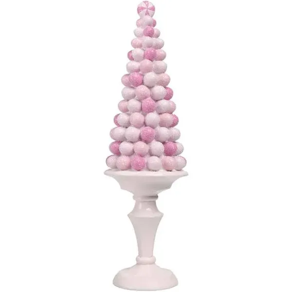 December Diamonds Pink Candy Gumdrop Tree Figurine