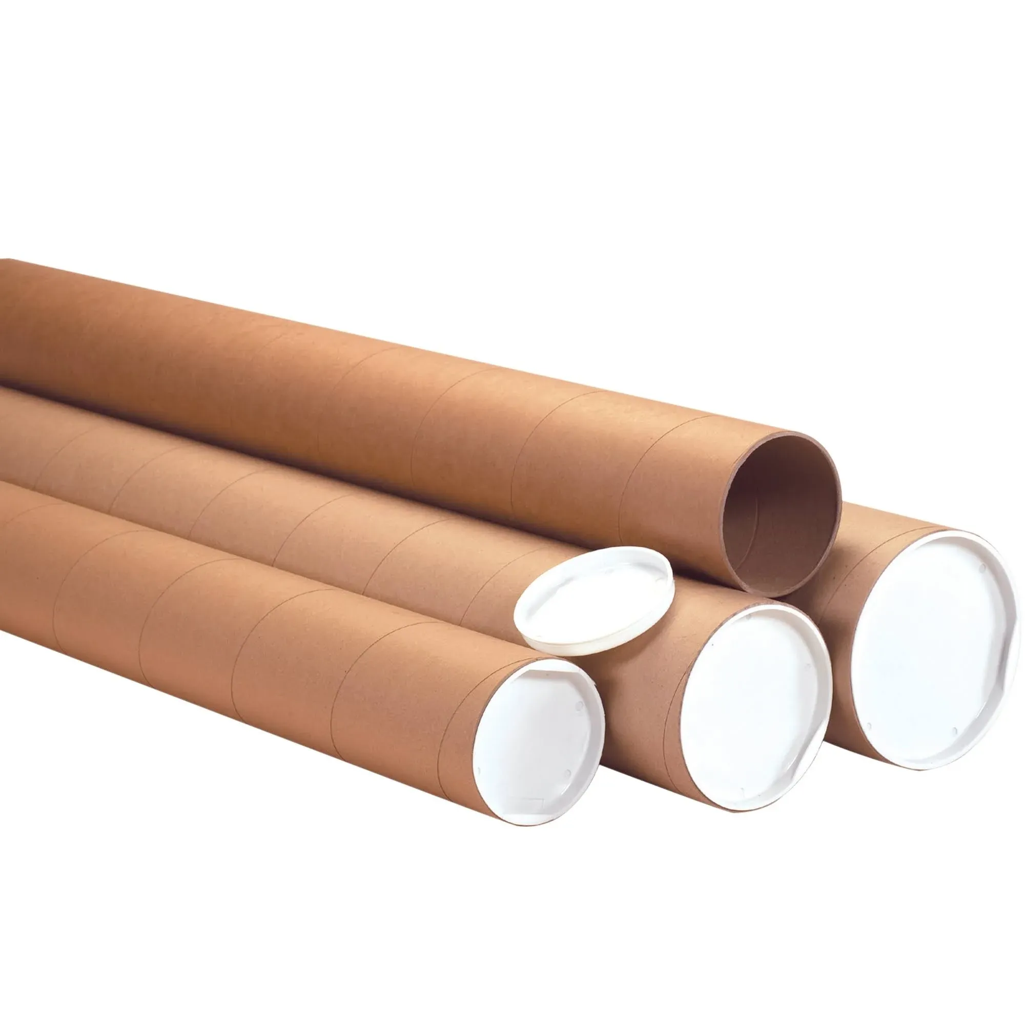 Heavy-Duty Kraft Mailing Tubes 4" x 30" Kraft 12/Case