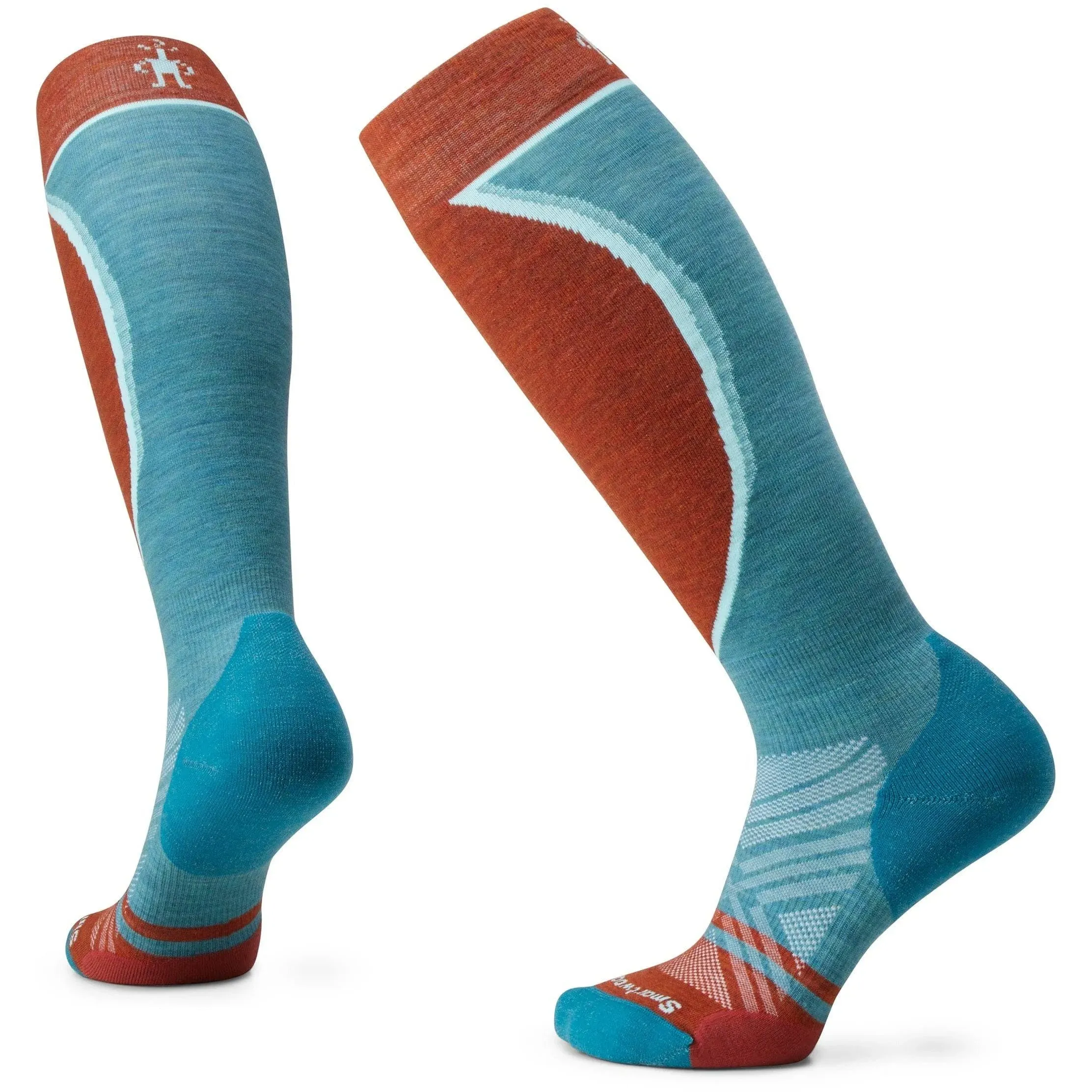 SMARTWOOL Women&#039;s Ski Targeted Cushion OTC Socks - L - Picante