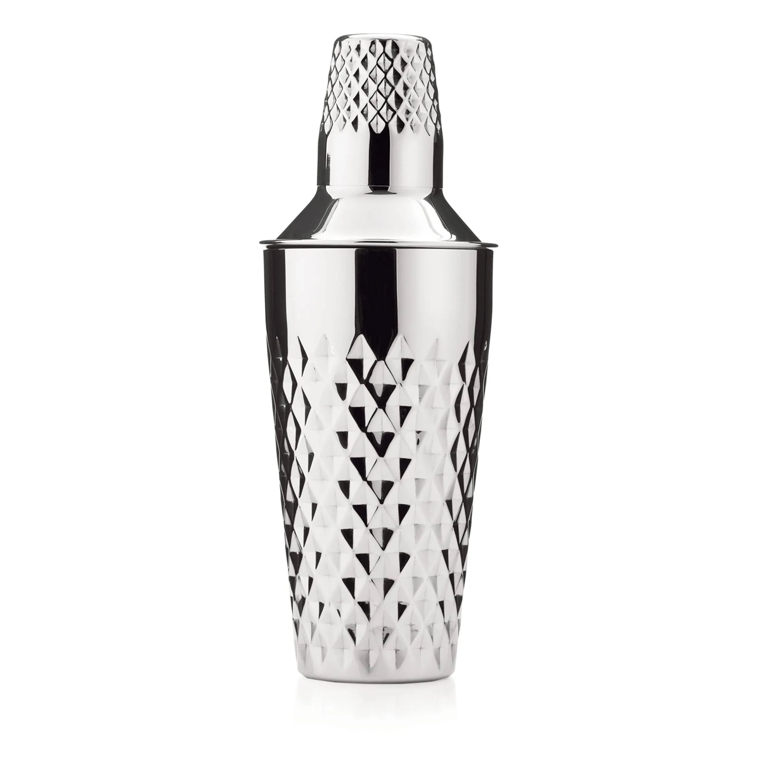 Viski Admiral Stainless Steel Faceted Cocktail Shaker | James Anthony Collection