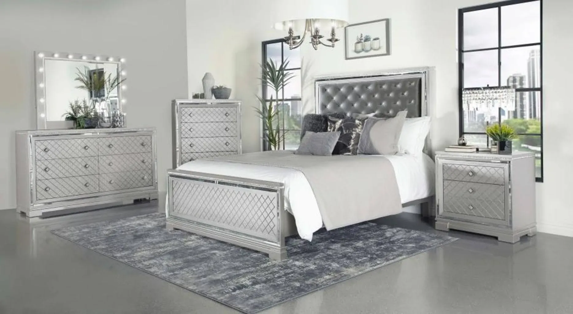 Eleanor Upholstered Tufted Bedroom Set