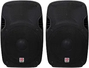 Rockville (2) SPGN154 15" Passive 1600W DJ PA Speakers Lightweight Cabinet 4 Ohm