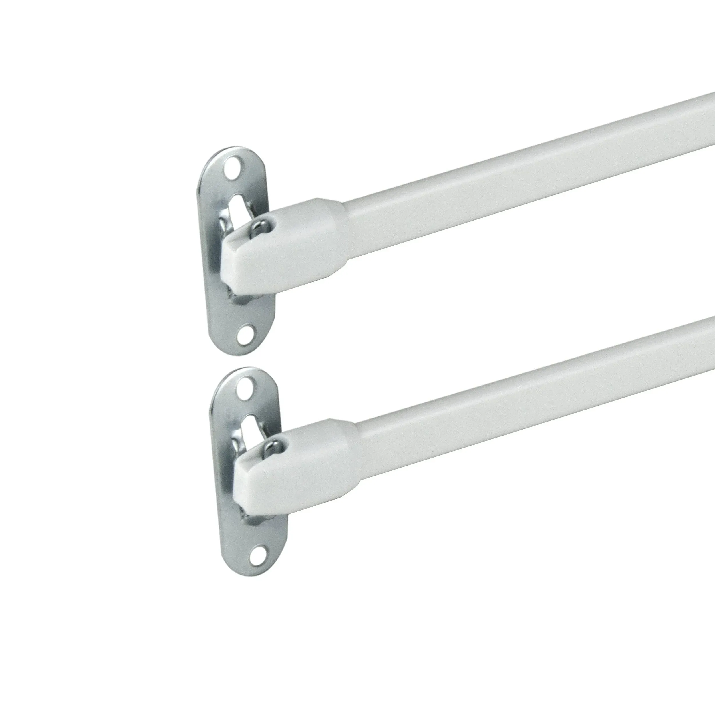 Rod Desyne Oval Sash Rod - Set of 2, White, 71 inch Wide