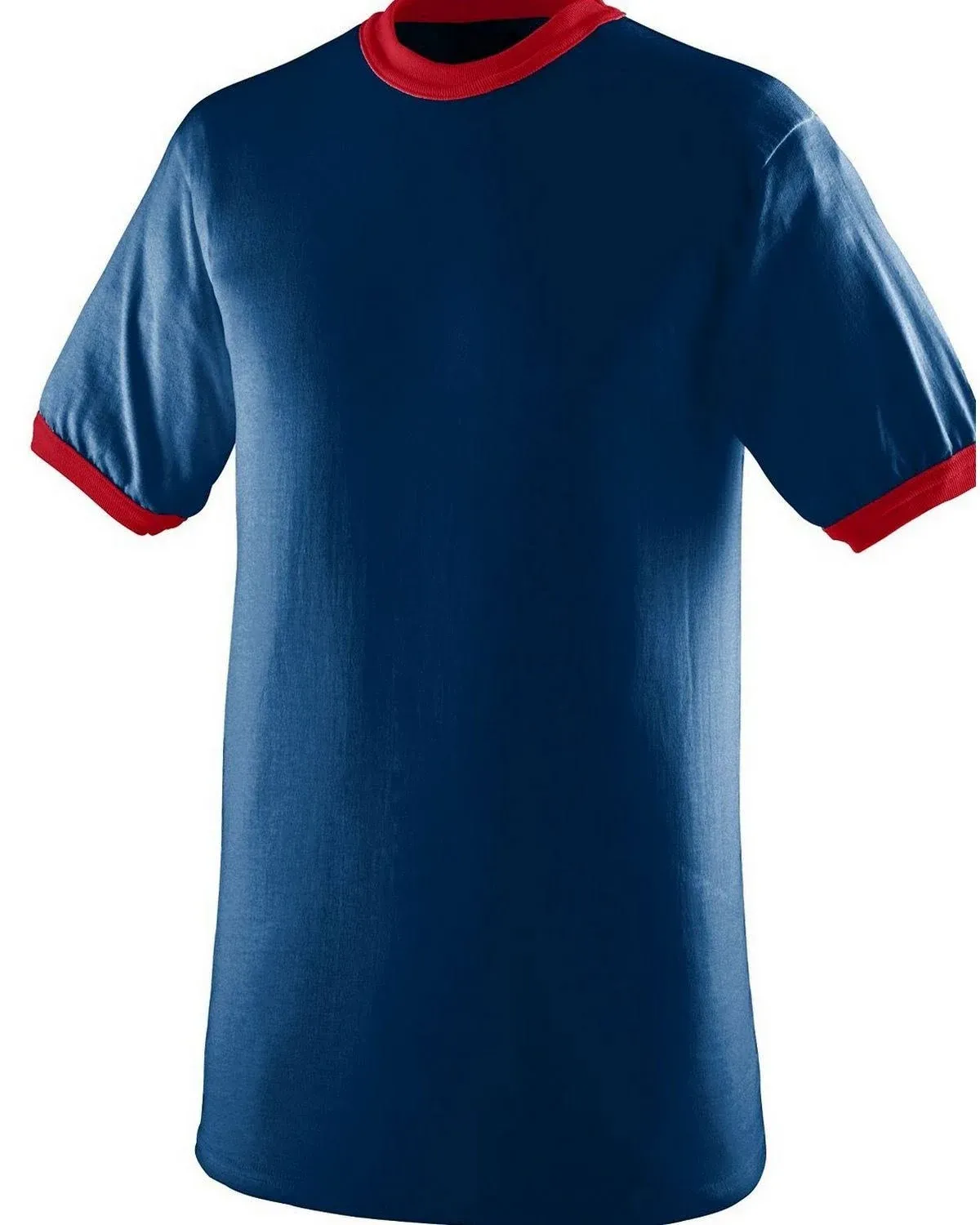 Augusta 711 Youth Ringer T-Shirt - Navy/Red - M