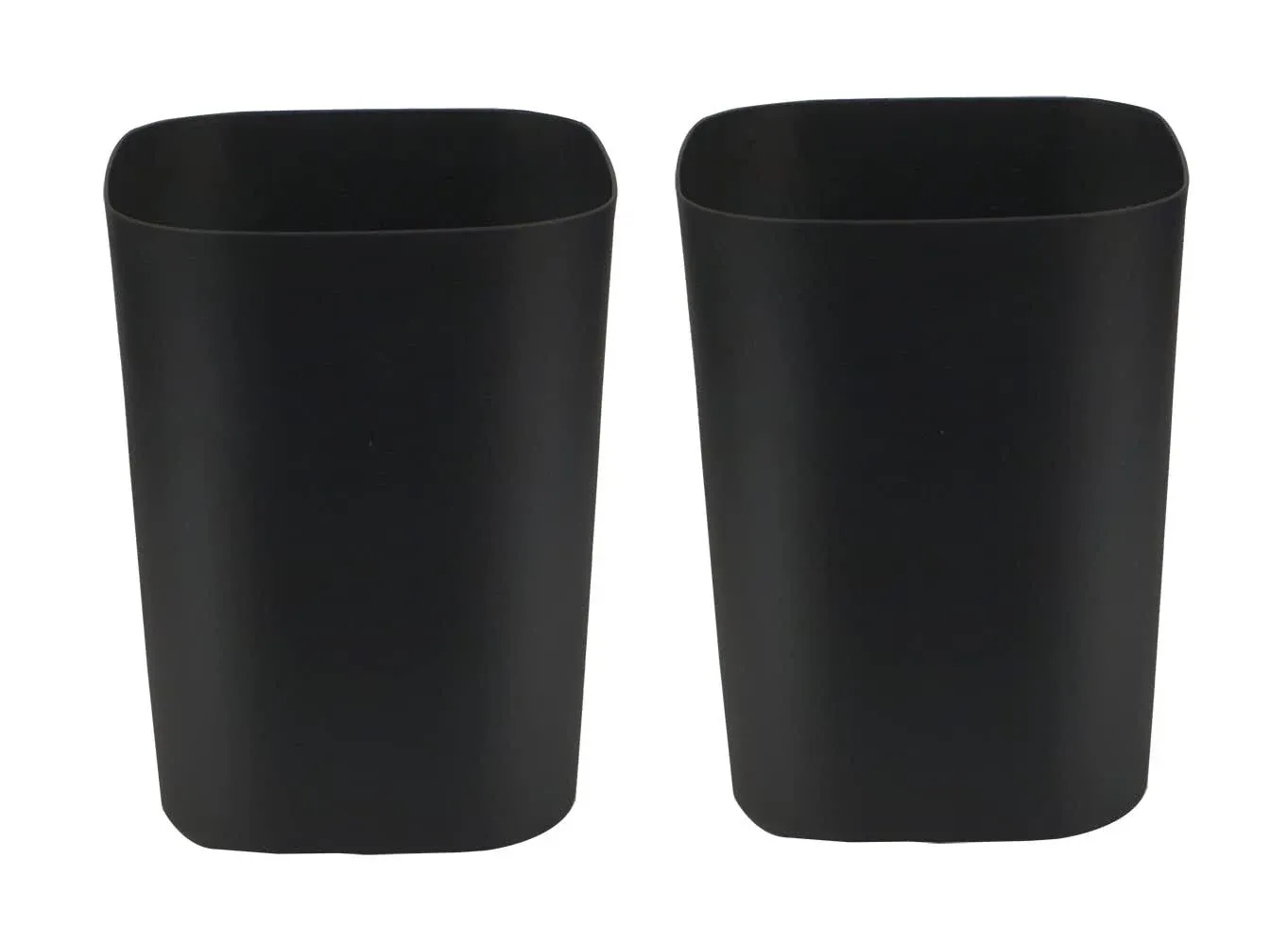 Feiupe 1.6 Gallon Small Trash Can Bathroom Wastebasket Garbage Can for Kitchen Office Bathroom,Pack of 2(1.6 Gallon(2 Pack), Black)