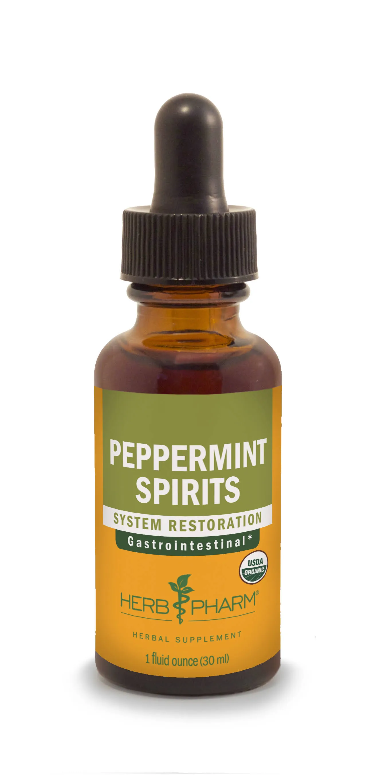 Herb Pharm Peppermint Spirits Extract - 1 fl oz dropper bottle