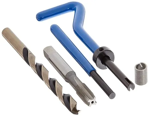 Free-Running Helical Insert Repair Kit, Helical Inserts, M6-1.00, Plain 18-8 Stainless Steel