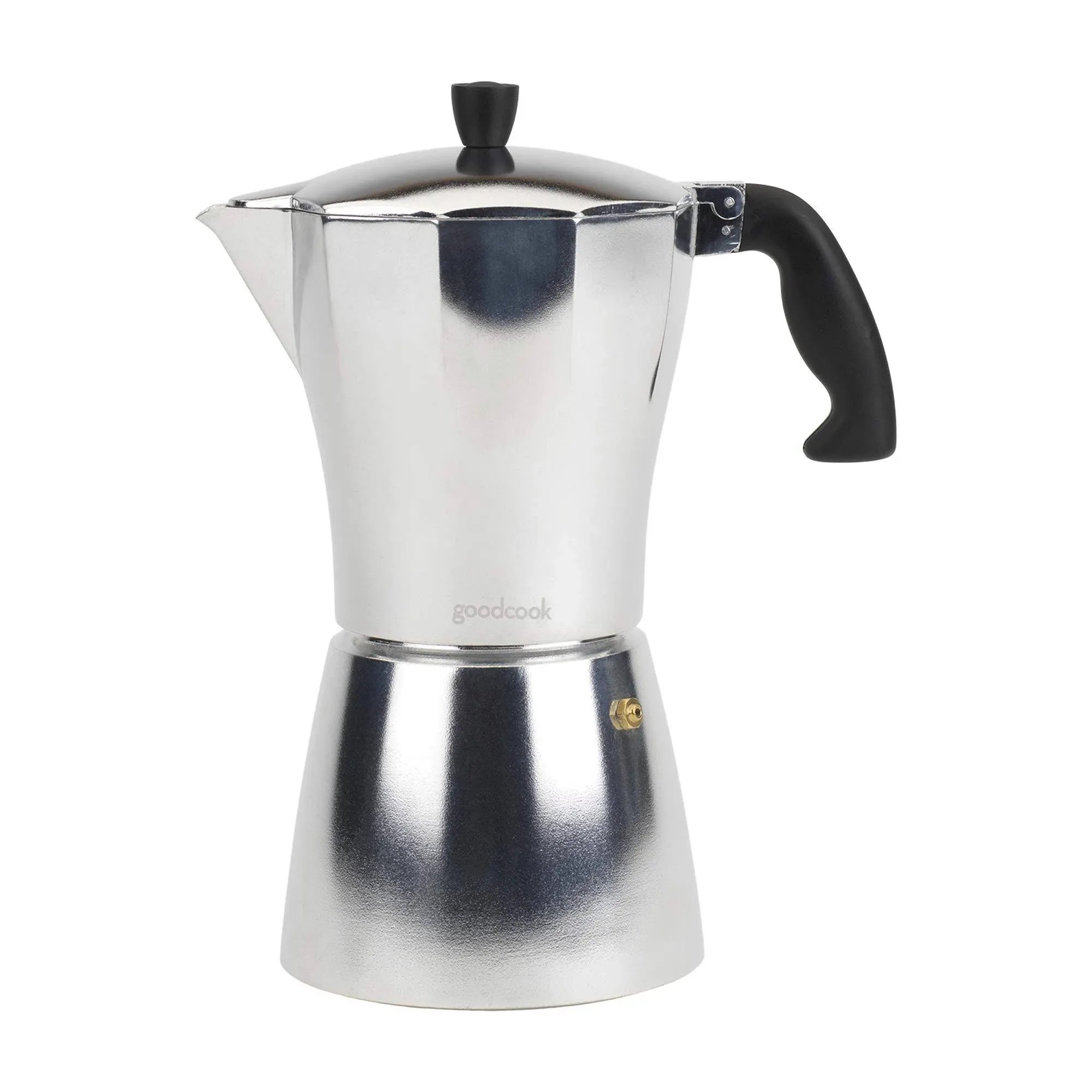 GoodCook Koffe 12-Cup Aluminum Stovetop Moka Pot Espresso Maker, Silver