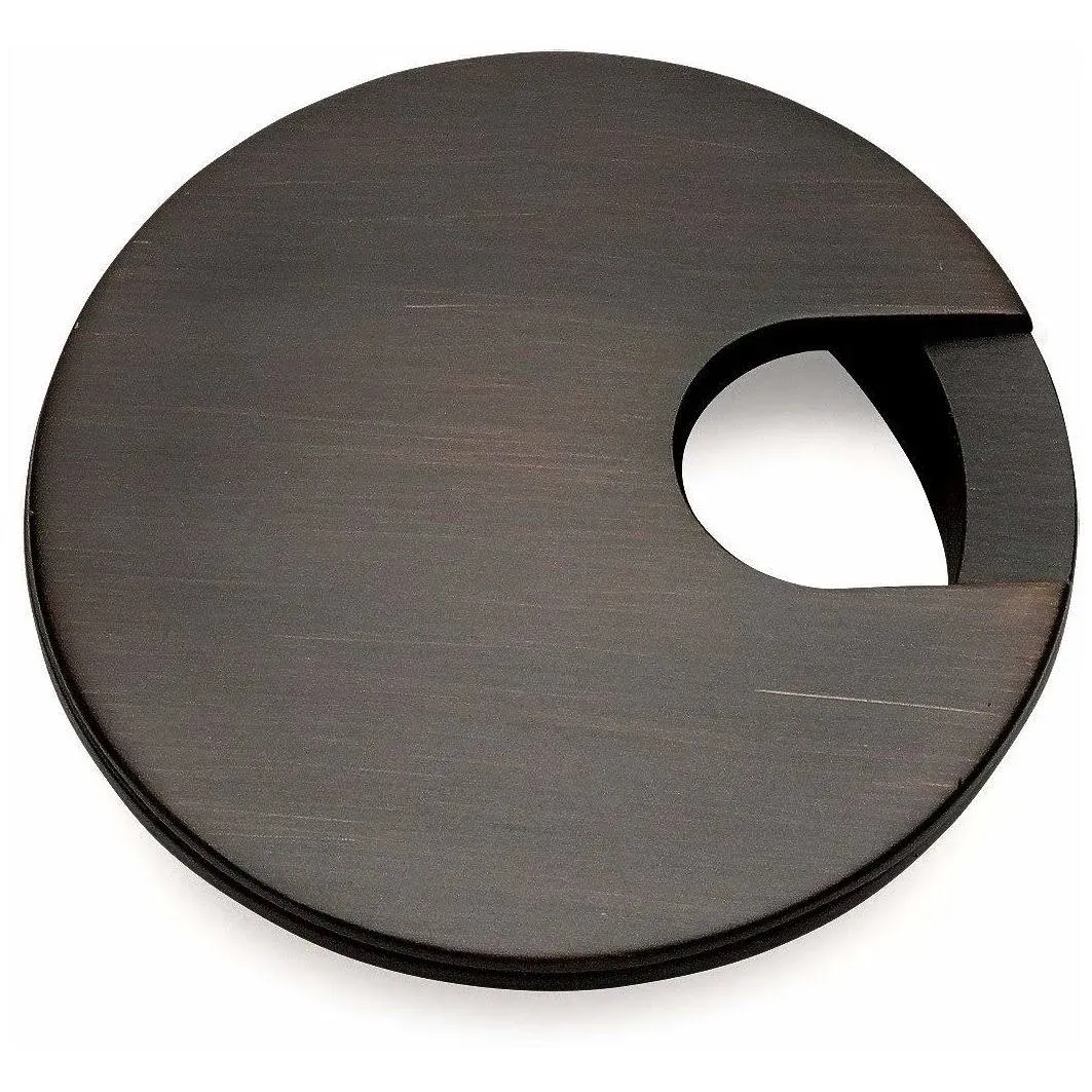 Cosmas 50203ORB Oil Rubbed Bronze 2-1/2" Two Piece Zinc (Metal) Desk Grommet - 3" Overall Diameter