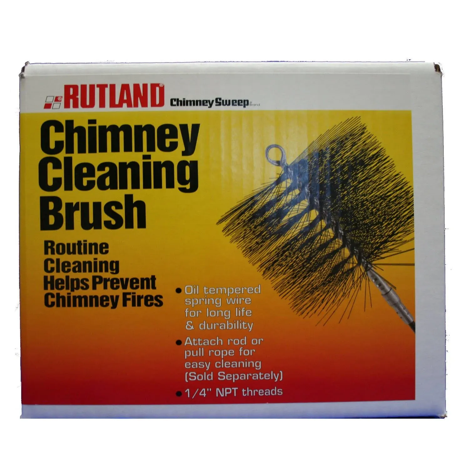 Rutland Chimney Sweep Rectangular Wire Brush | Size: 8x12 Inches