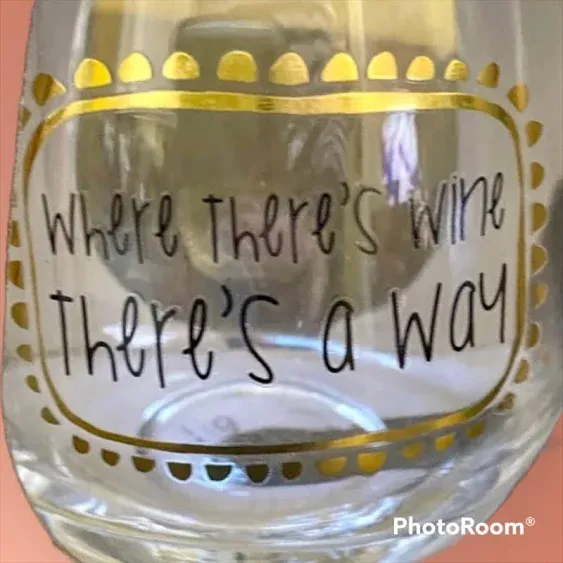 Stemless Wine Glasses with Witty Wine Sayings set of 4 - NWT