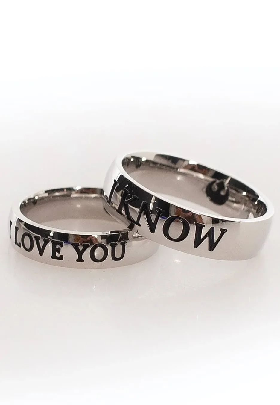 Star Wars "I Love You" / "I Know" Ring Set, Women\'s Size 7, Men\'s Size 10