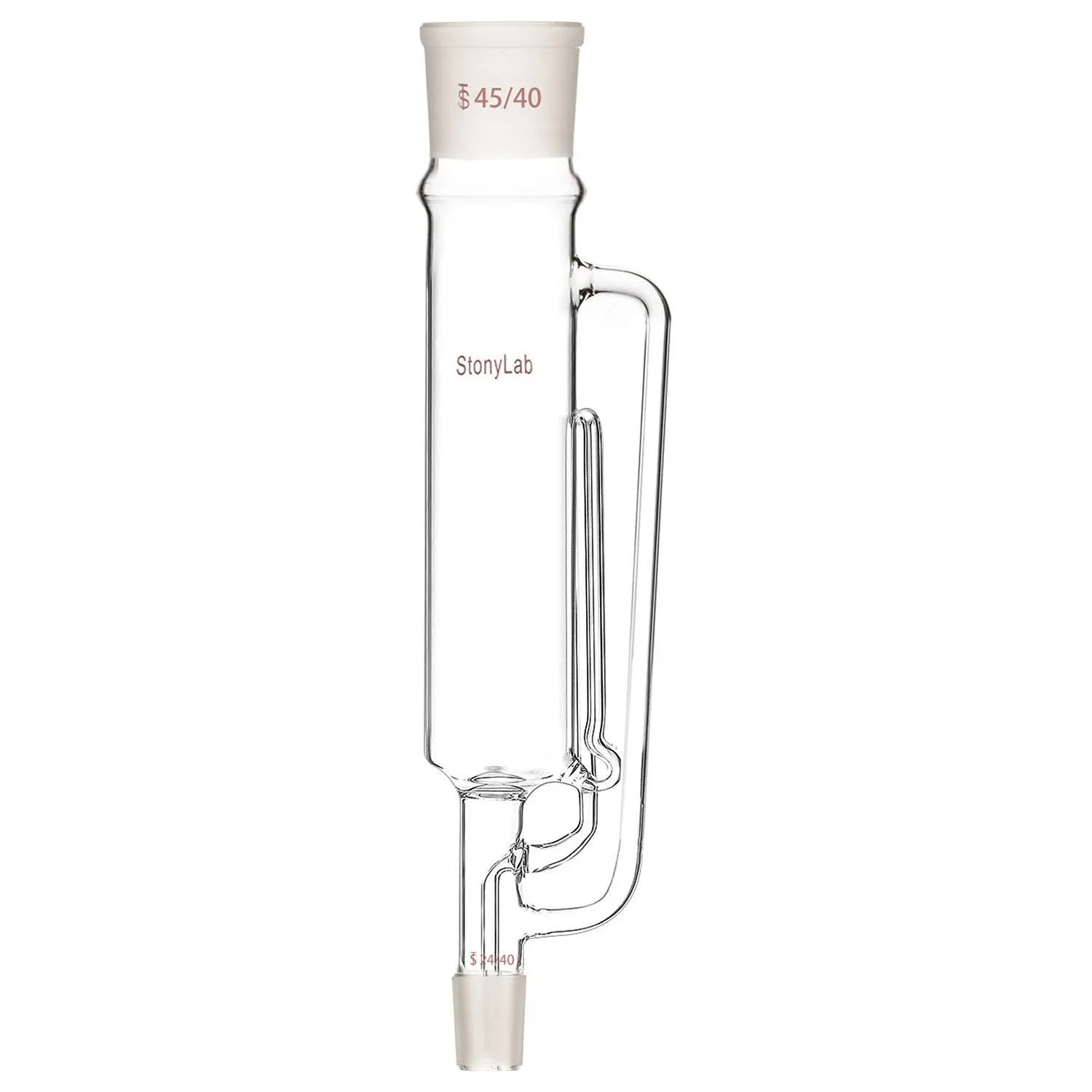 stonylab Borosilicate Glass Soxhlet Extractor,50/42 Top Joint 24/29 Bottom Joint, Commonly Used in Laboratory Extraction