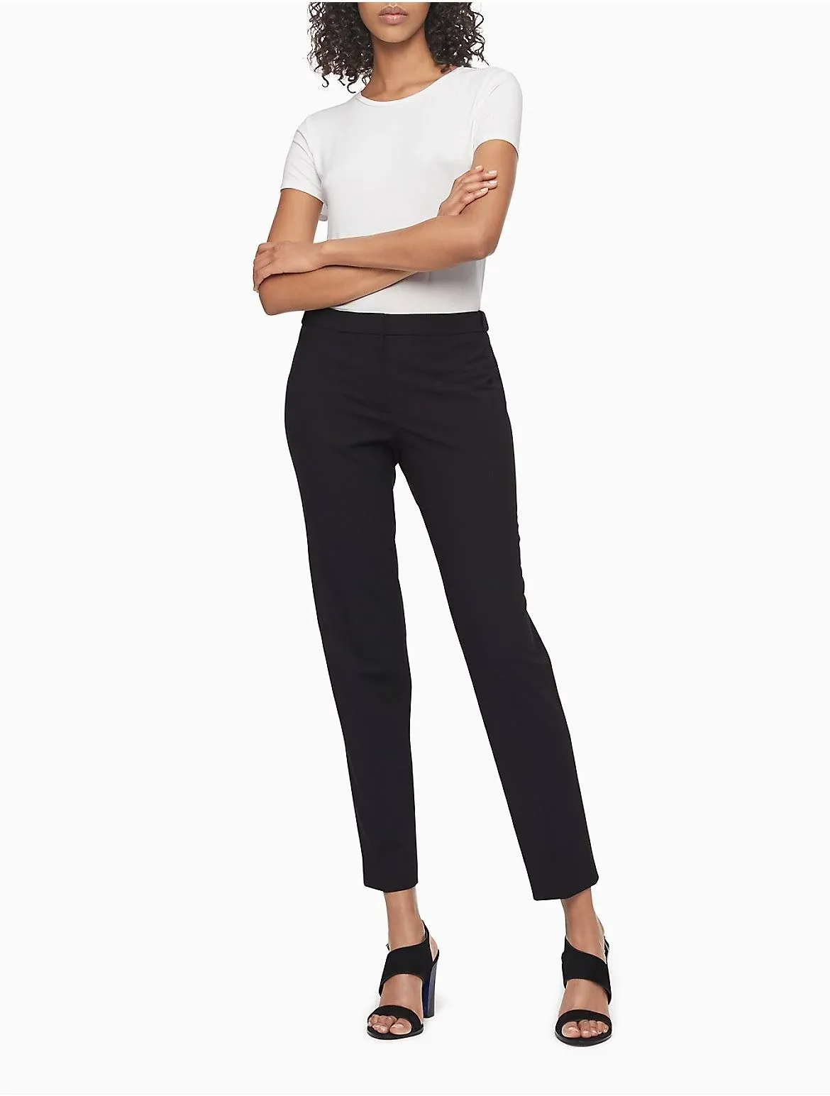 Calvin Klein Women's Highline Pants, Black, 14