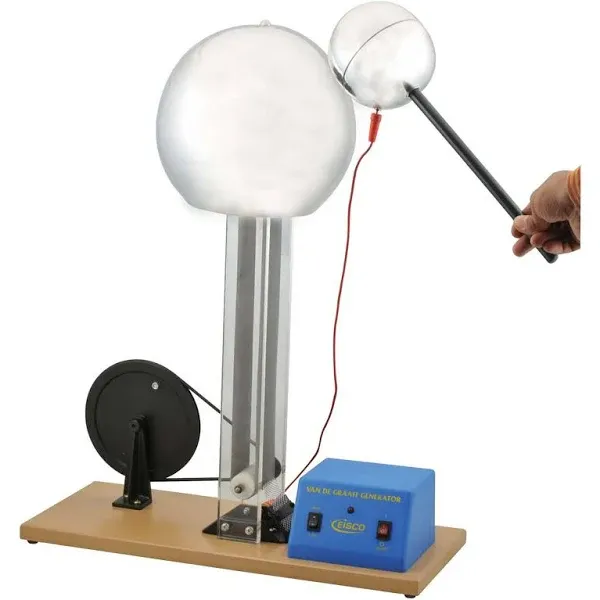 Van de Graaff Generator - Hand Driven and Motor Driven - Eisco Labs