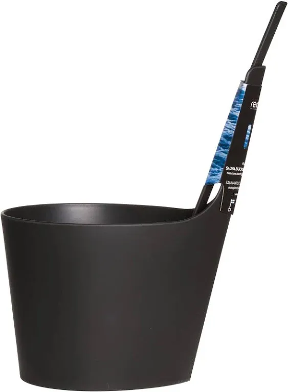 Rento Pisara Dark Grey Sauna Bucket & Ladle Gift Set