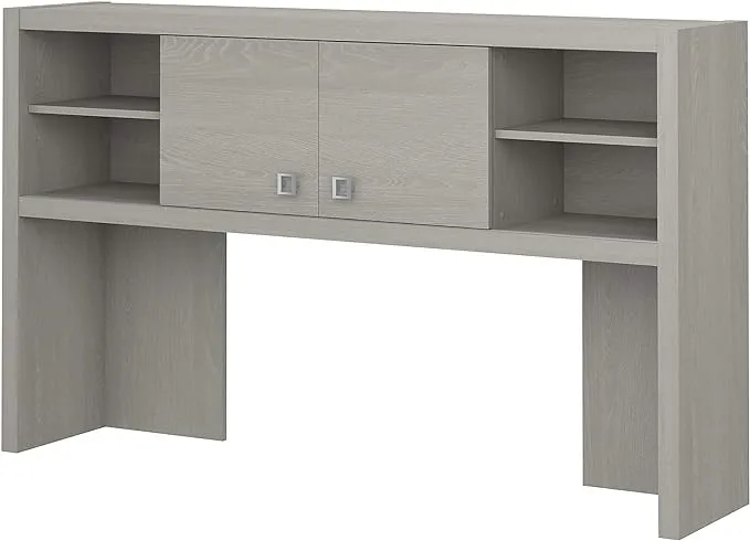 Office by kathy ireland Echo 60 -inch W Desktop Hutch, Charcoal Maple (KI60303-03)