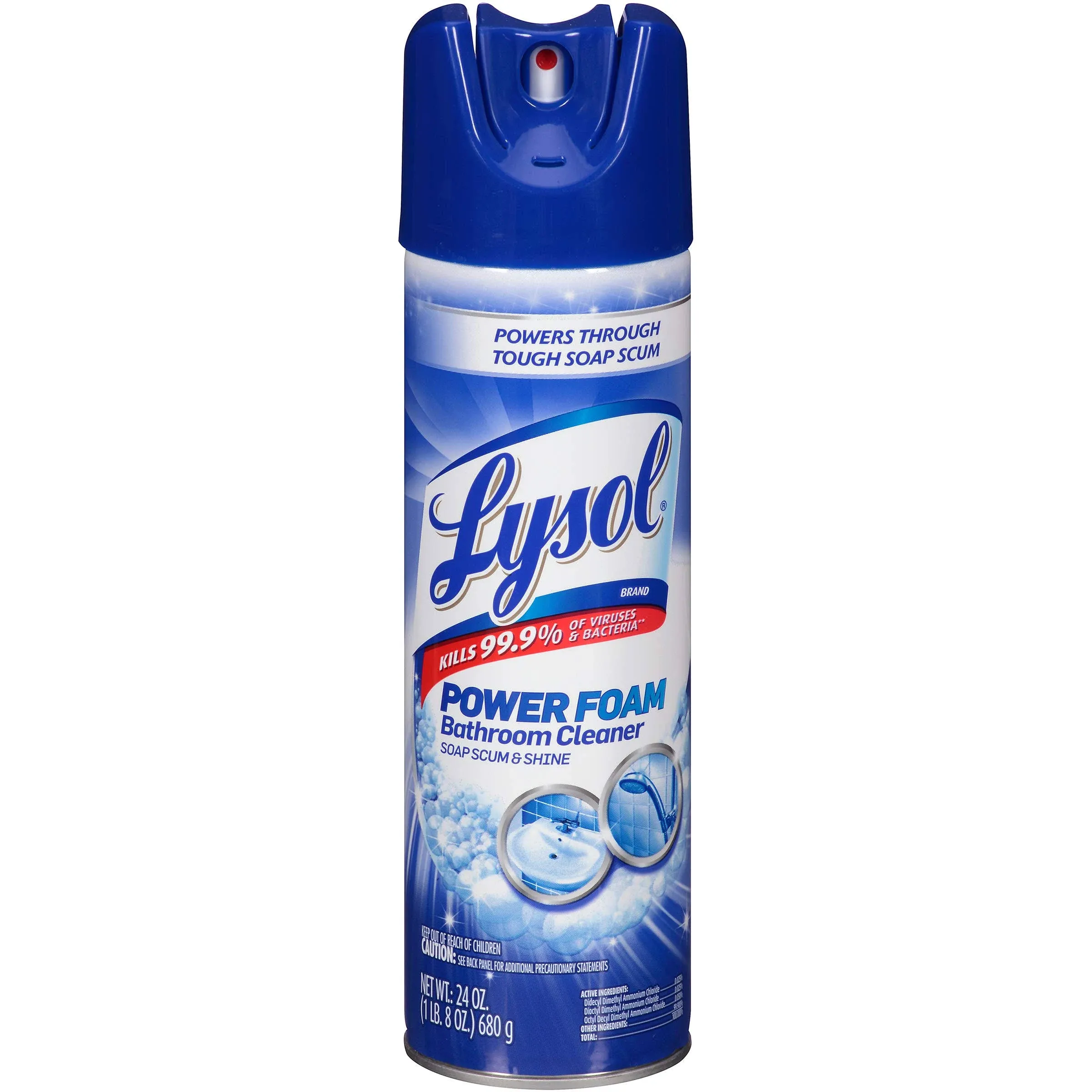 Lysol Bathroom Cleaner Aerosol Spray, Island Breeze Scent - 12 pack, 24 oz can