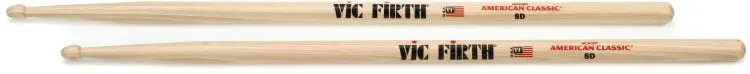 Vic Firth American Classic Drumsticks - 8D - Wood Tip