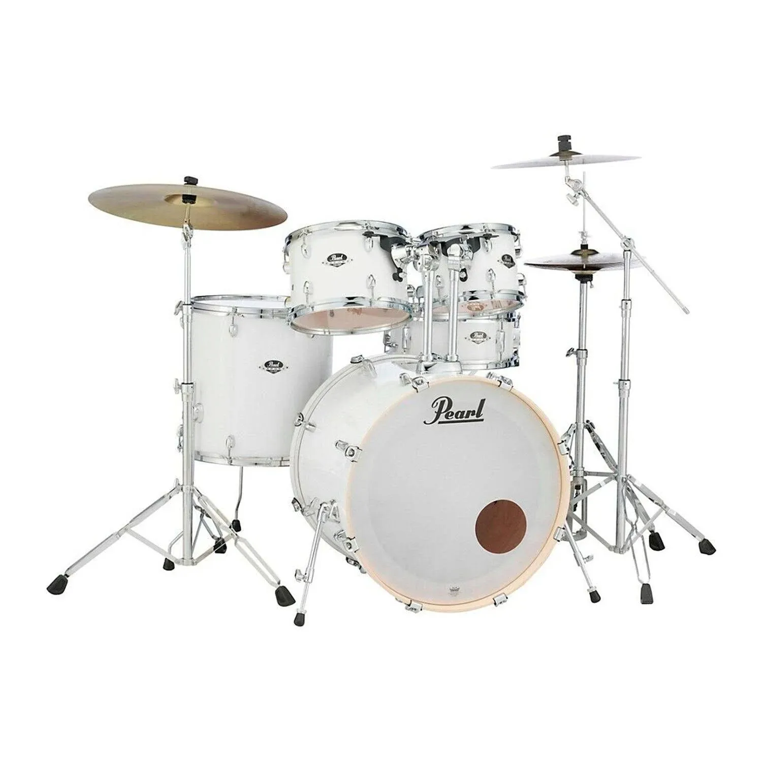 Pearl Export Standard 5-Piece Drum Set with Hardware Pure White