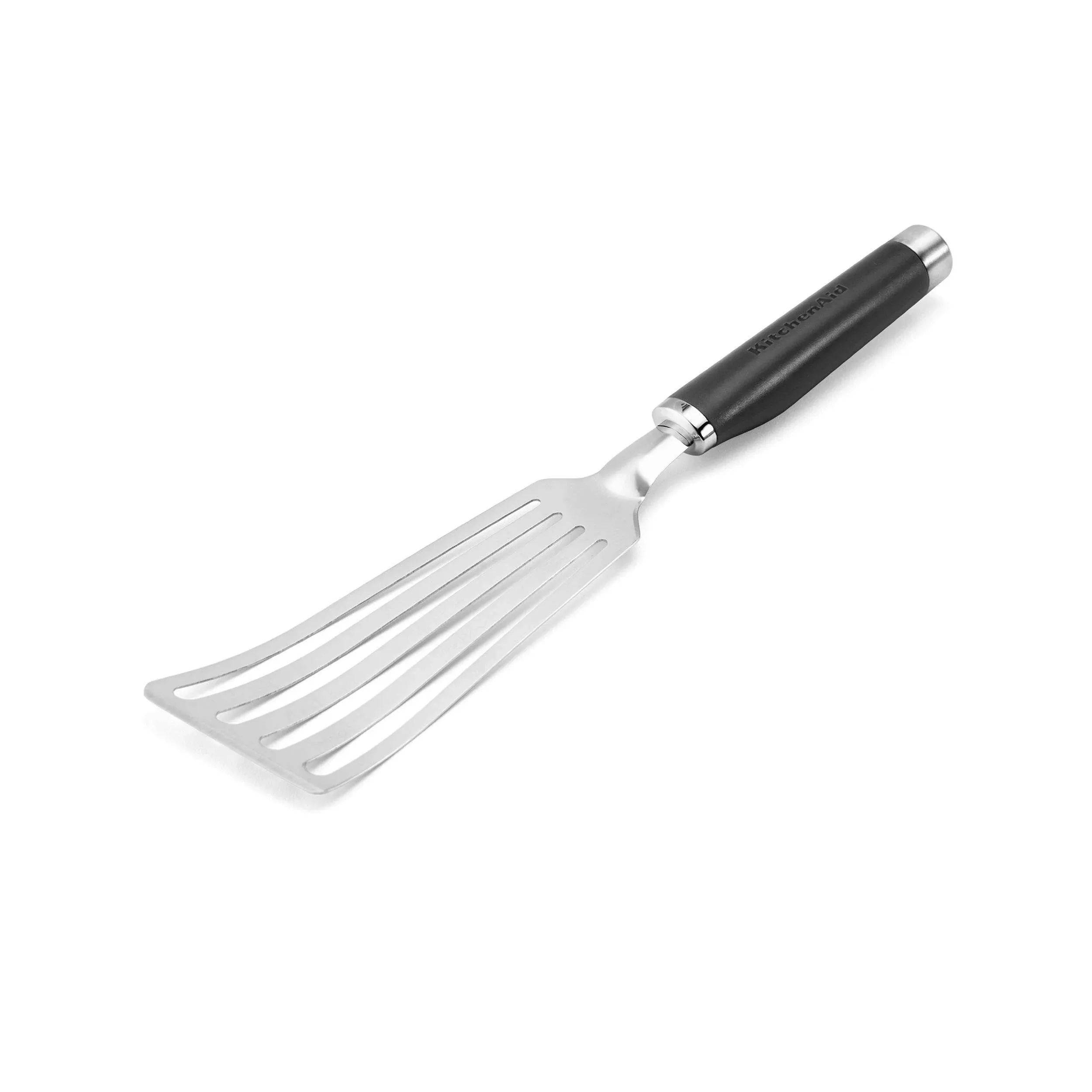 Kitchen Aid Angled Turner Spatula Under Delicate Food Flexible Stainless Steel