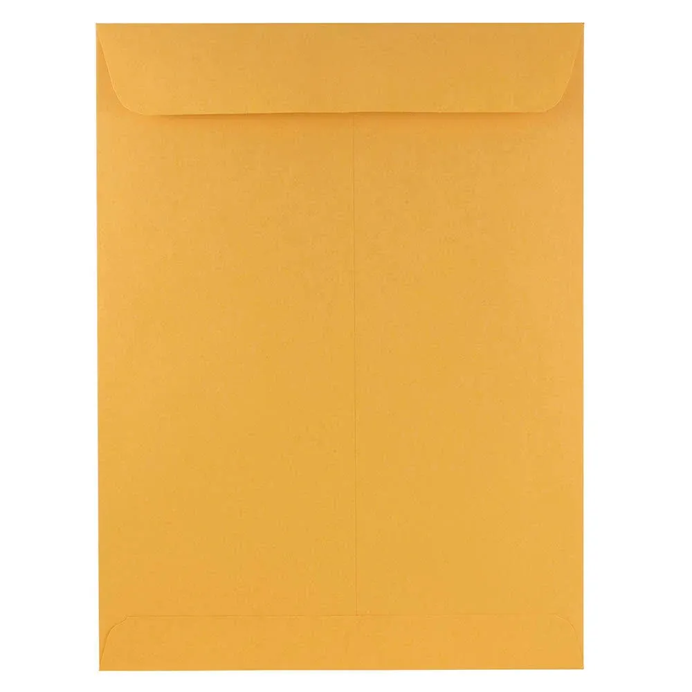 Jam Paper 9 x 12 Open End Catalog Premium Envelopes - Brown Kraft Manila - 50/Pack