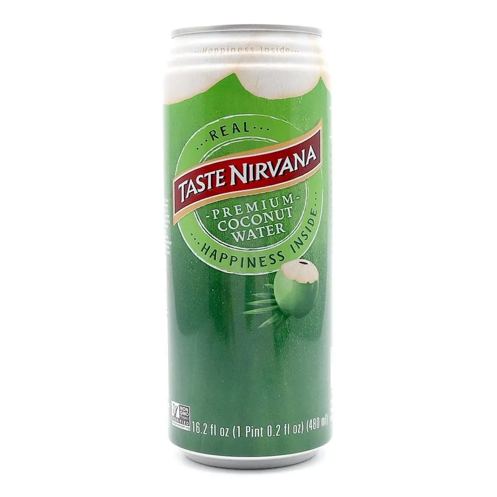 Taste Nirvana Real All Natural Coconut Water - 16.2 fl oz can