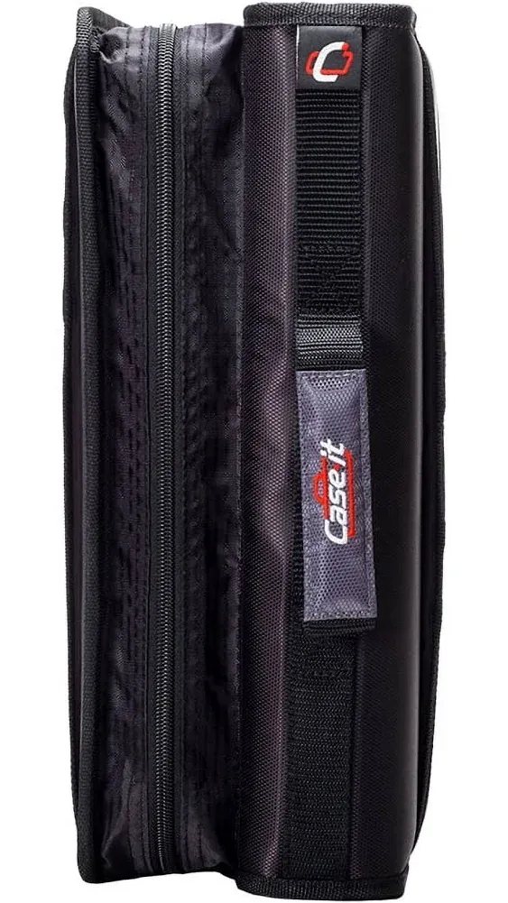 Case-it Z-Binder Two-in-One 1.5-inch D-Ring Zipper Binder Blue Z-176