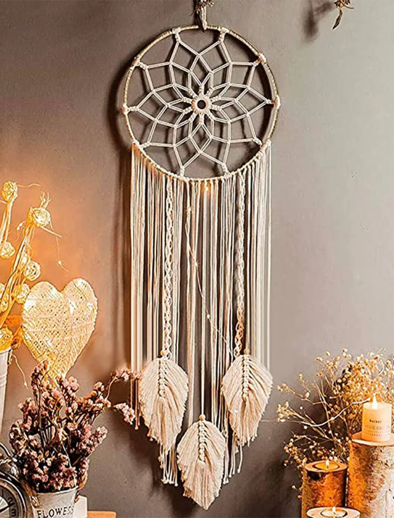 Nice Dream Macrame Dream Catchers for Bedroom Adult Dream Catcher Wall Decor ...