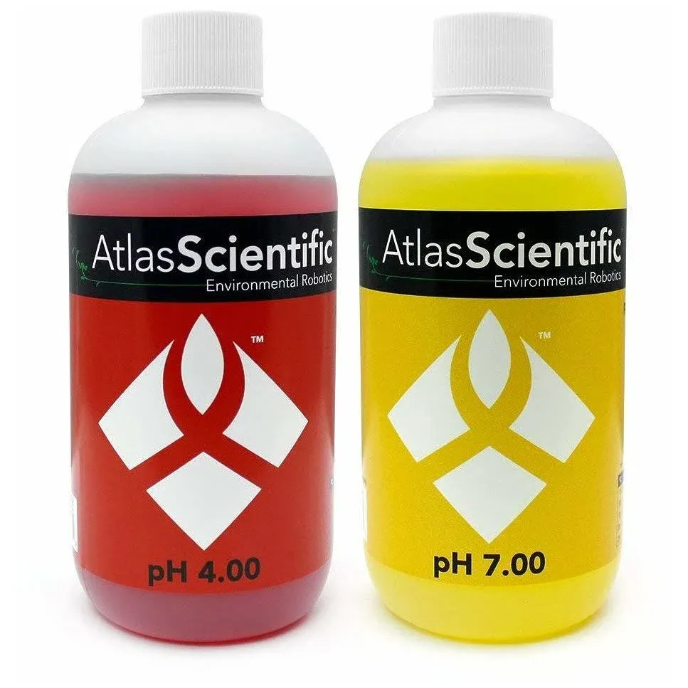 Atlas Scientific pH Calibration Solution 4.00 &amp; 7.00 125ml - 4oz (Pack of 2)